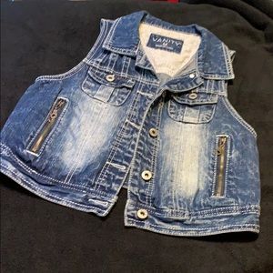 Jean jacket vest